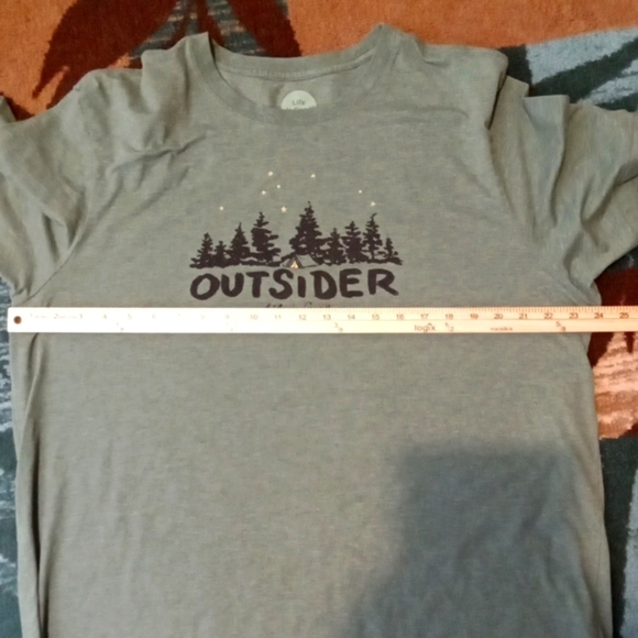 Life Is Good Green Short Sleeve Tee with Forest Graphic Cool Tee Womens XXL - Picture 5 of 7